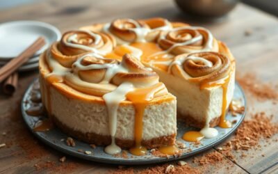 Cinnamon Roll Honeybun Cheesecake