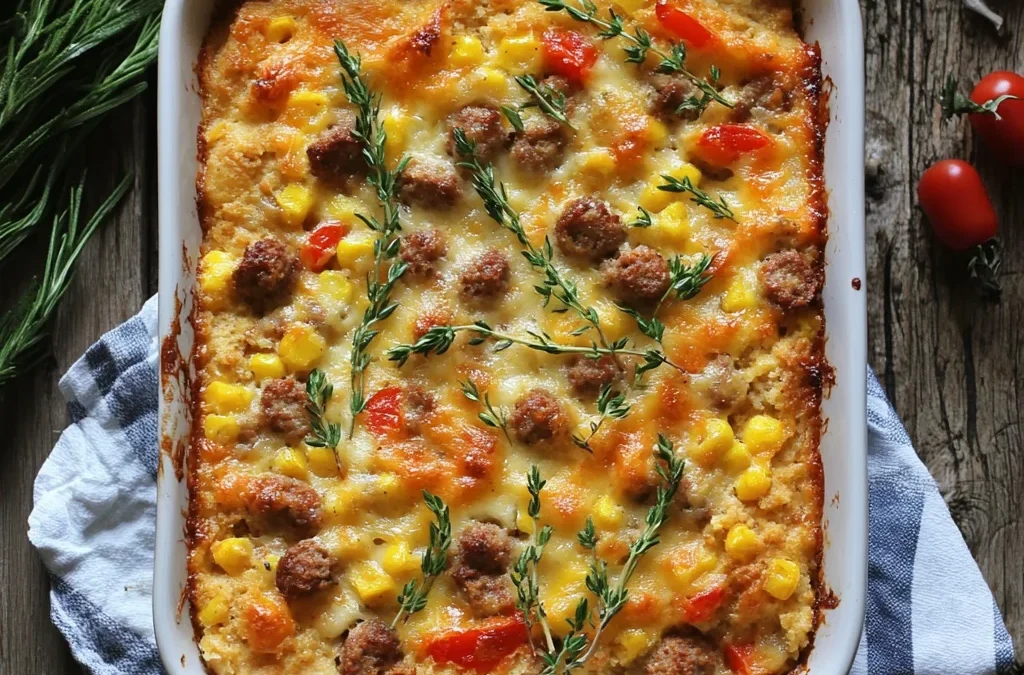 Cornbread and Sausage Casserole: A Comforting Dish