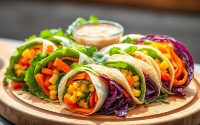 Rainbow Veggie Wraps: Easy and delicious!