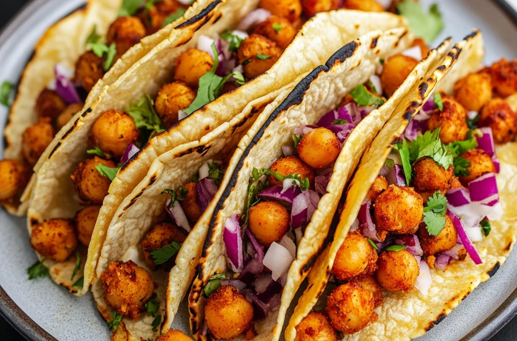 Air Fryer Crispy Chickpea Tacos: A Delicious Twist